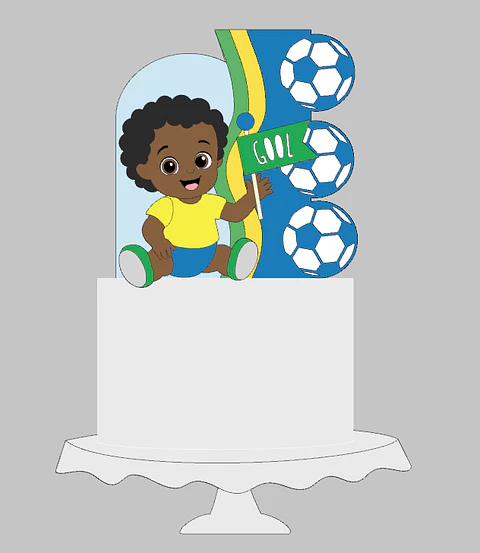 Arquivo Topo de Bolo Baby Cacheado Copa 2026