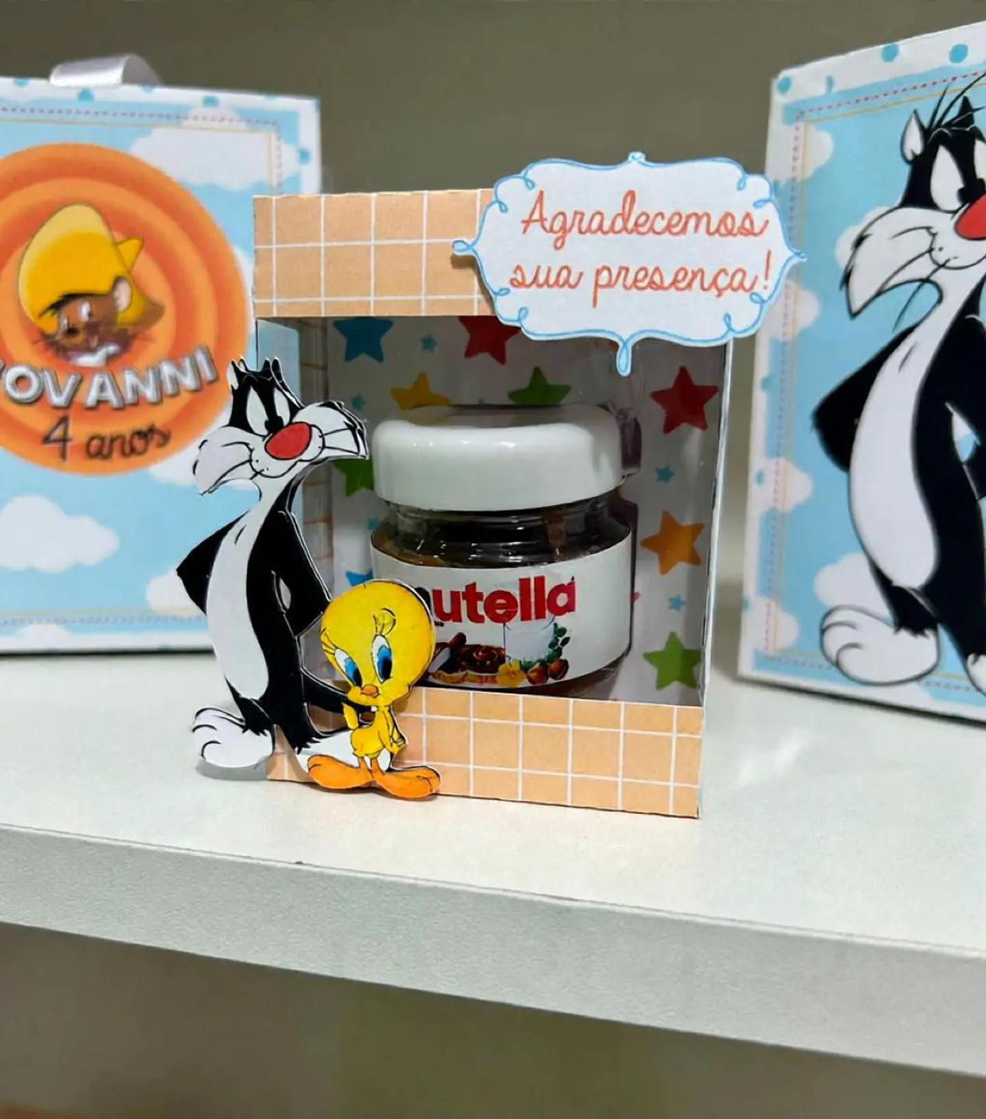 Arquivo Caixa para Mini Nutella (40gr) - MOLDE 1