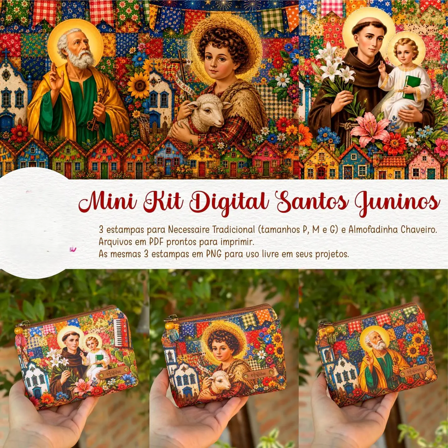 Arquivo Sublimação Estampa Santos Juninos 1