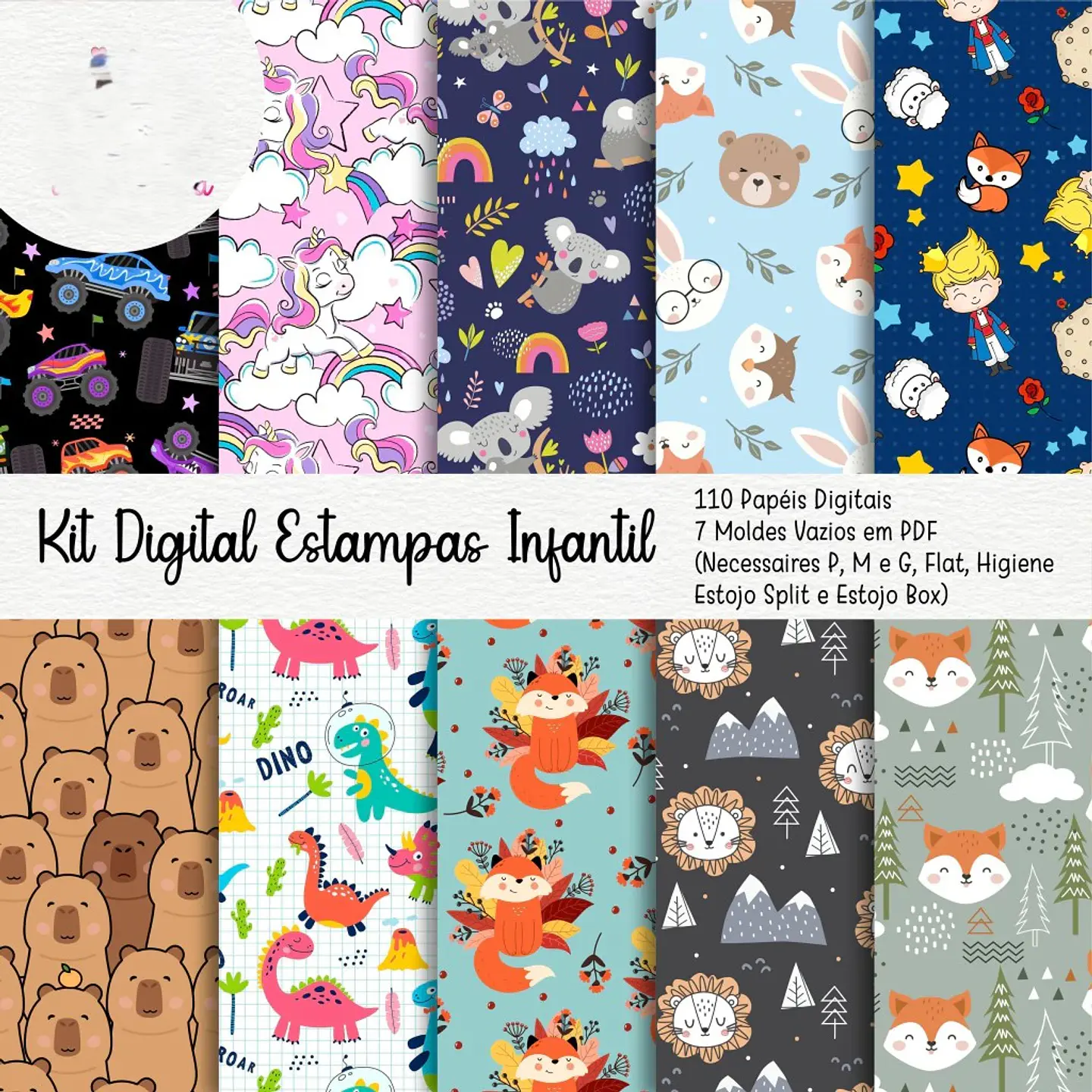 Arquivo Sublimação Estampas Infantil 1