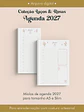 Arquivo Encadernação Agenda 2027 Coleção Laços & Rosas Costura - Thumbnail 1