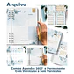 Arquivo Encadernação Combo Agenda 2027 Floral Azul - Thumbnail 1