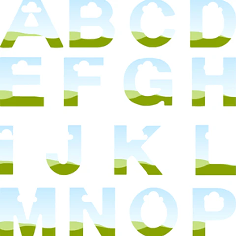 Arquivo de corte Letras Personalizadas Editáveis no Canva
