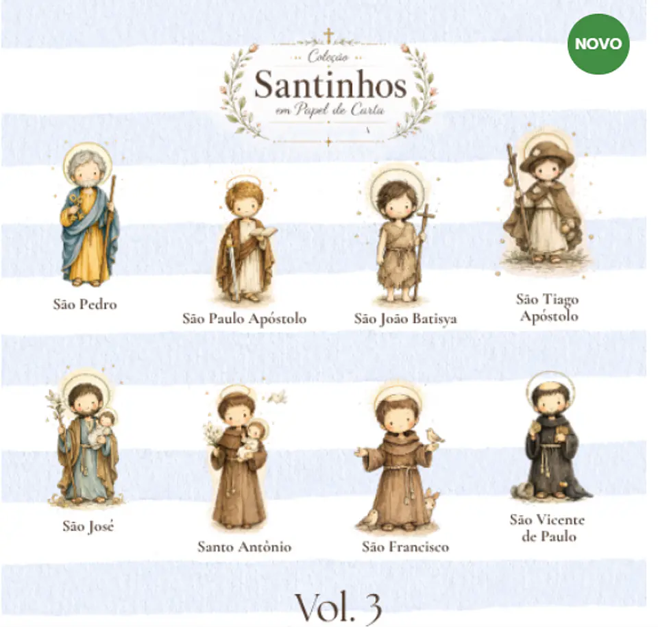 Arquivo de corte Coleção Santinhos em Papel de Carta Volume 2 1