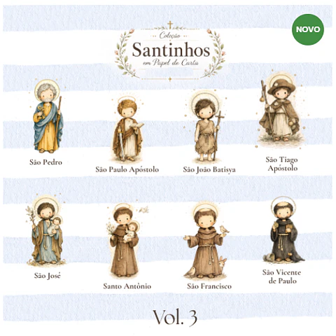 Arquivo de corte Coleção Santinhos em Papel de Carta Volume 3