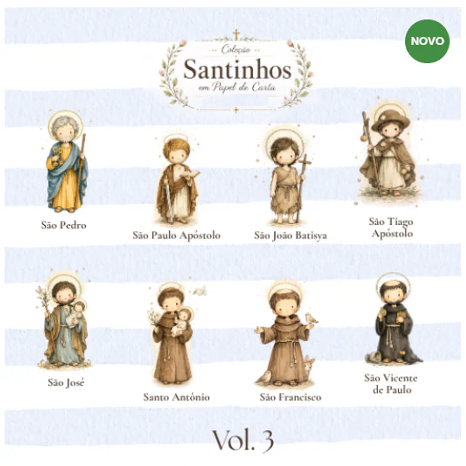 Arquivo de corte Coleção Santinhos em Papel de Carta Volume 3 1