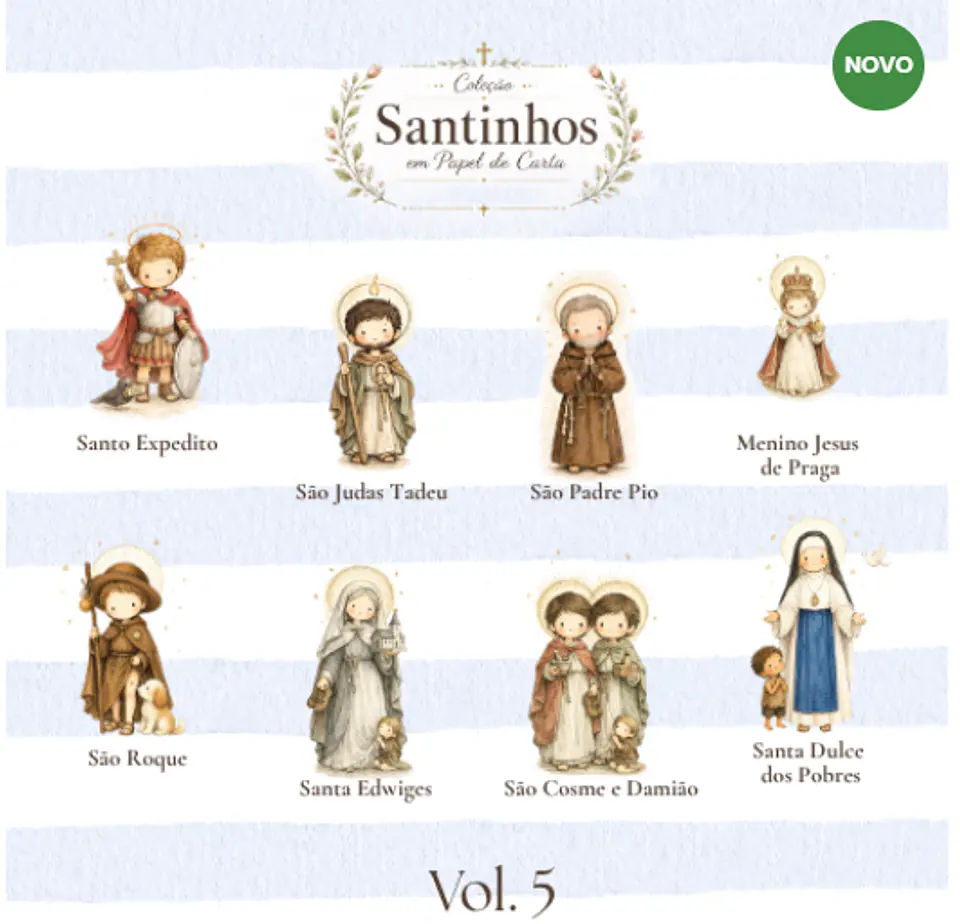 Arquivo de corte Coleção Santinhos em Papel de Carta Volume 5 1