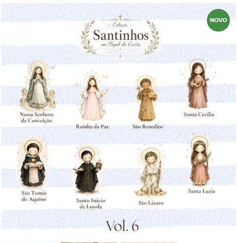Arquivo de corte Coleção Santinhos em Papel de Carta Volume 6
