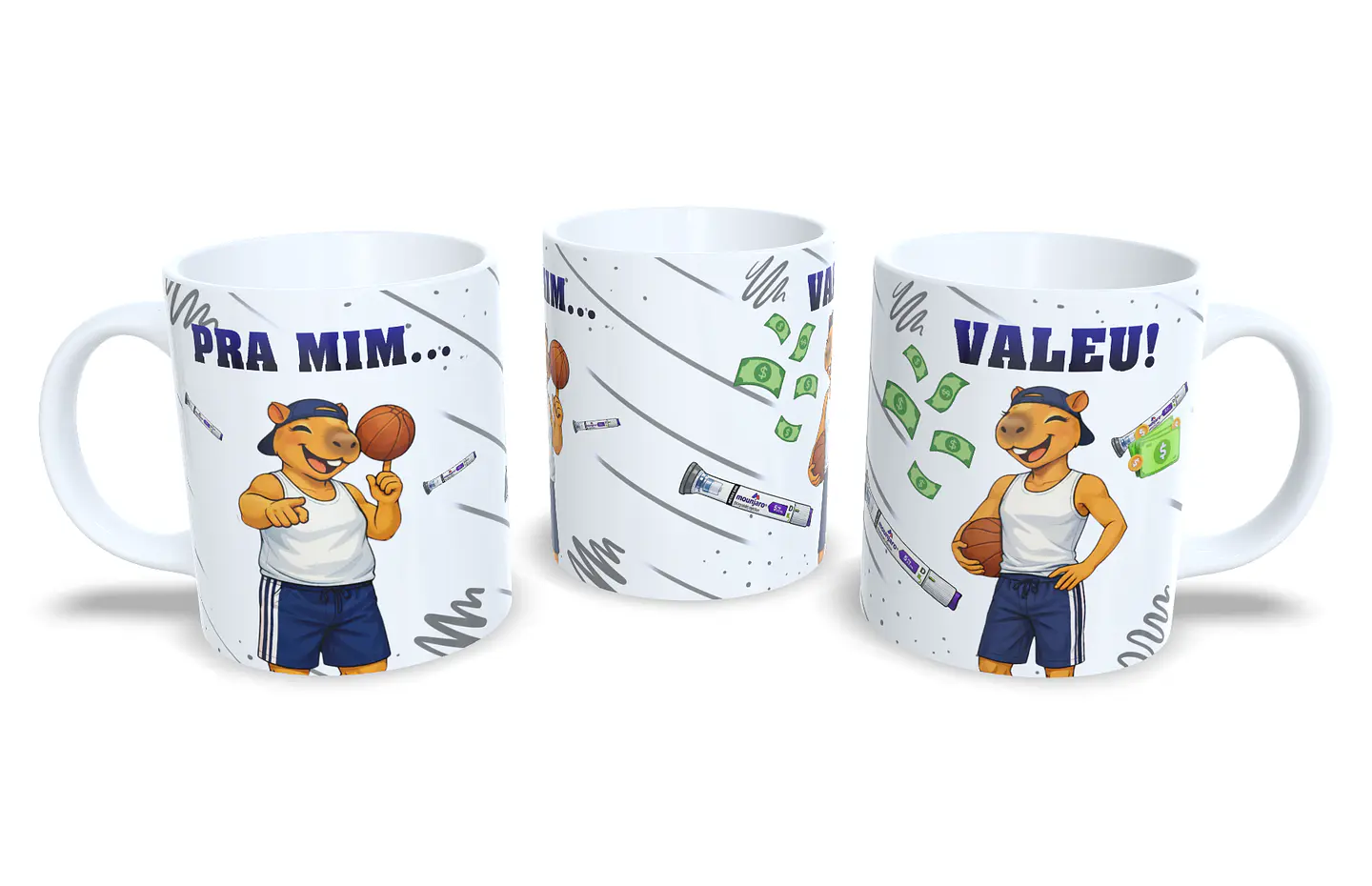 Arquivo Sublimação Canecas Mounjaro - Masculina 1