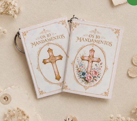 Arquivo Encadernação Mini Livro 10 Mandamentos