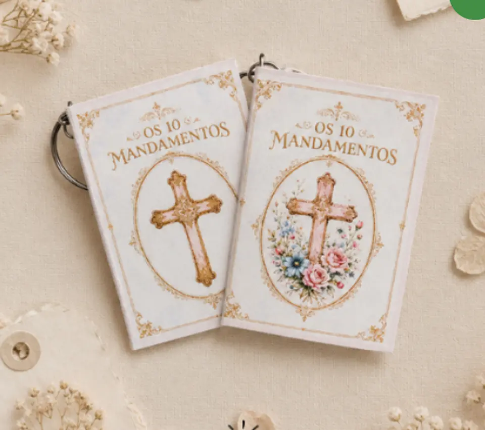 Arquivo Encadernação Mini Livro 10 Mandamentos 1