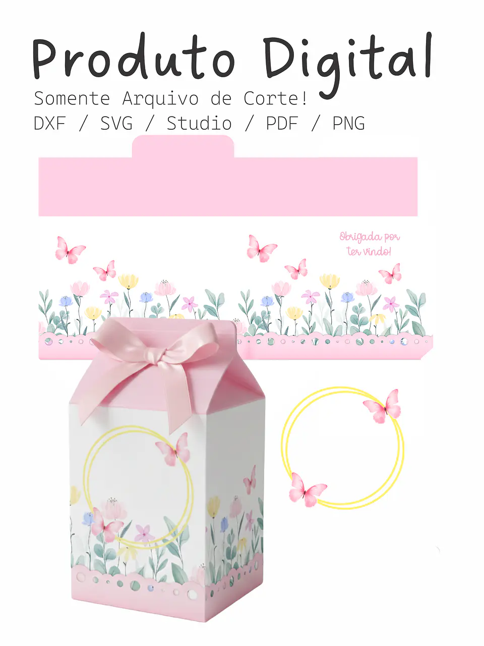 Arquivo de corte Caixa Milk Jardim Clean 1