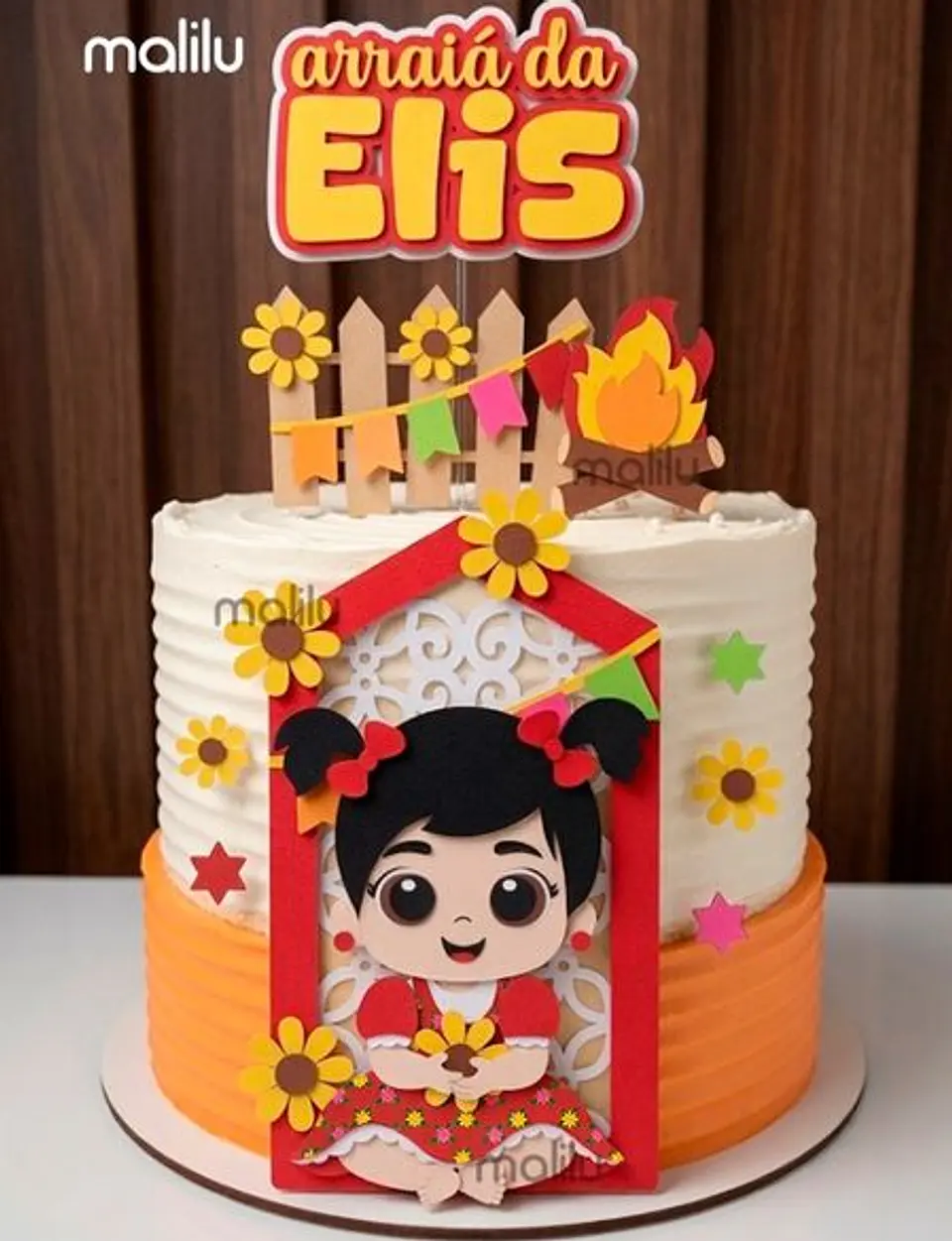 Arquivo Topo de Bolo Festa Junina Arraiá da Elis Malilu 1