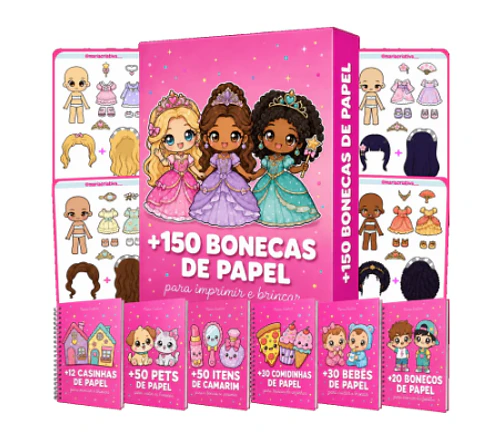 Arquivo de corte Paper Dolls Bonecas de Papel