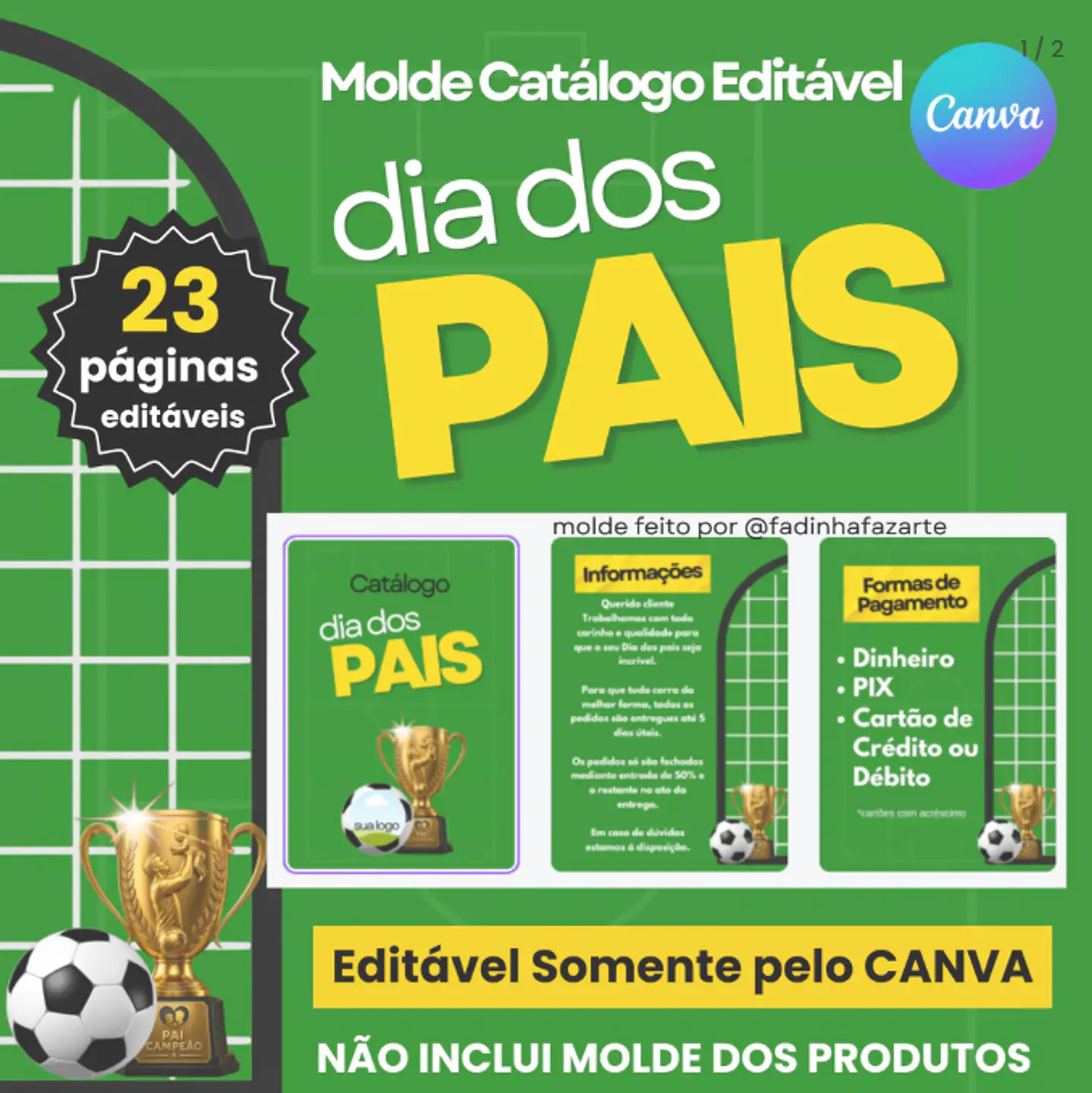 Arquivo Dia dos Pais Catalogo 2026 Editável pelo Canva 1