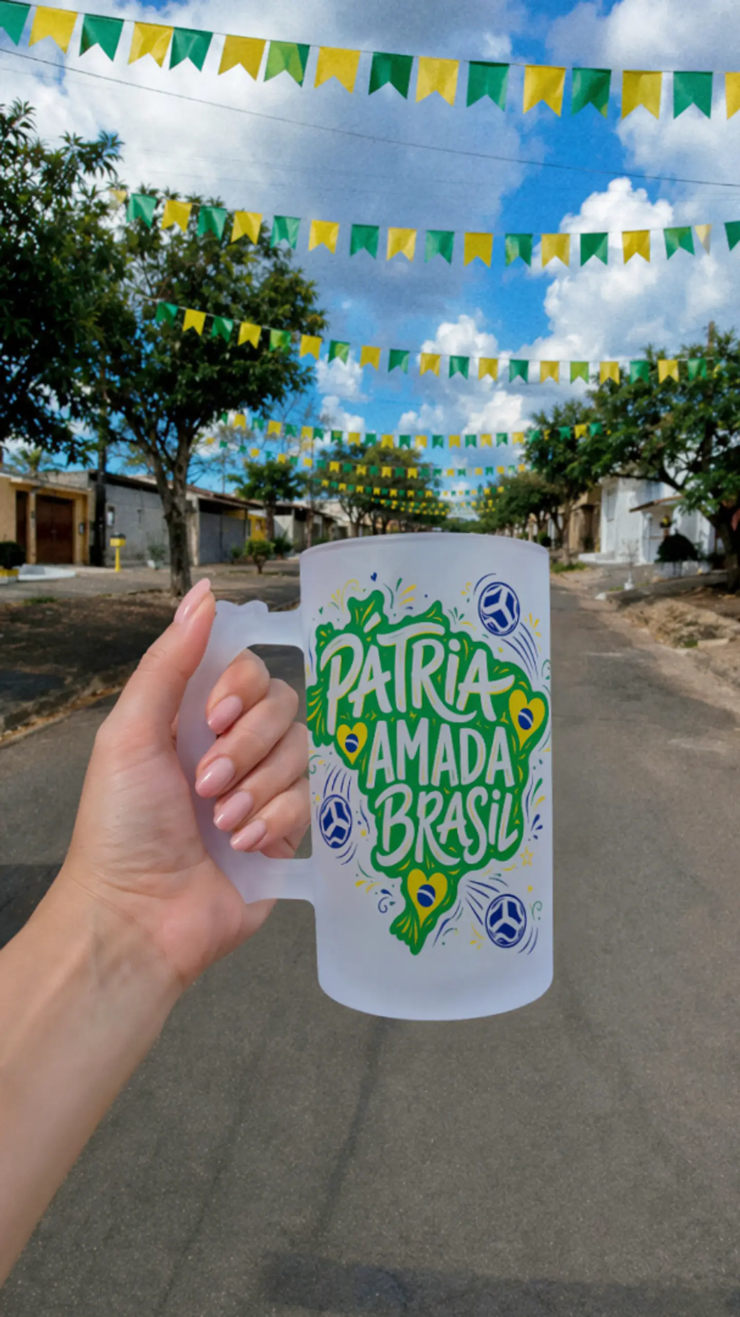 Arquivo Sublimação Caneca - Pátria Amada Brasil 1