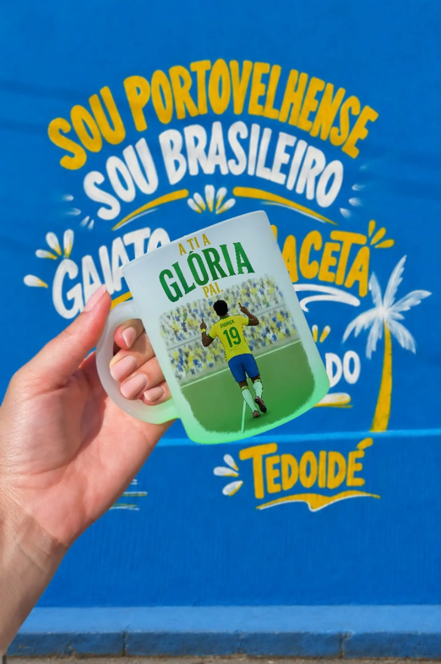 Arquivo Sublimação Caneca Endrik A Ti a Glória, Pai 1