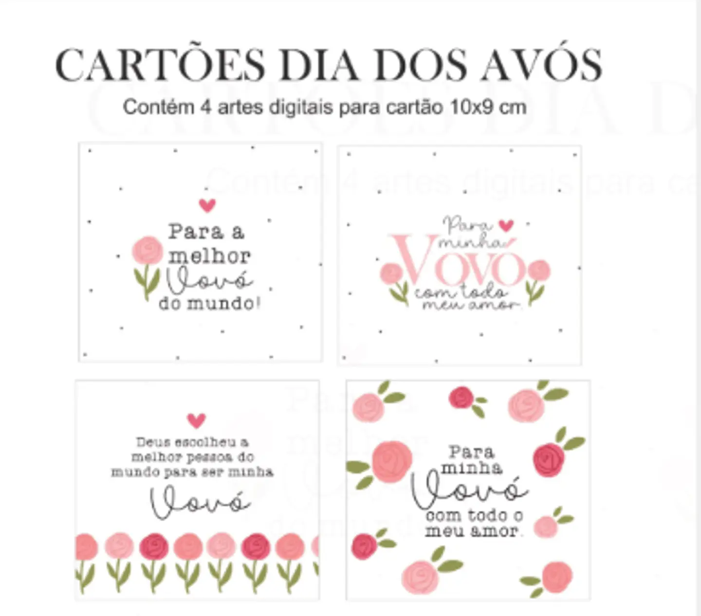 Arquivo Sublimação Arte Cartões Avó 2026 1