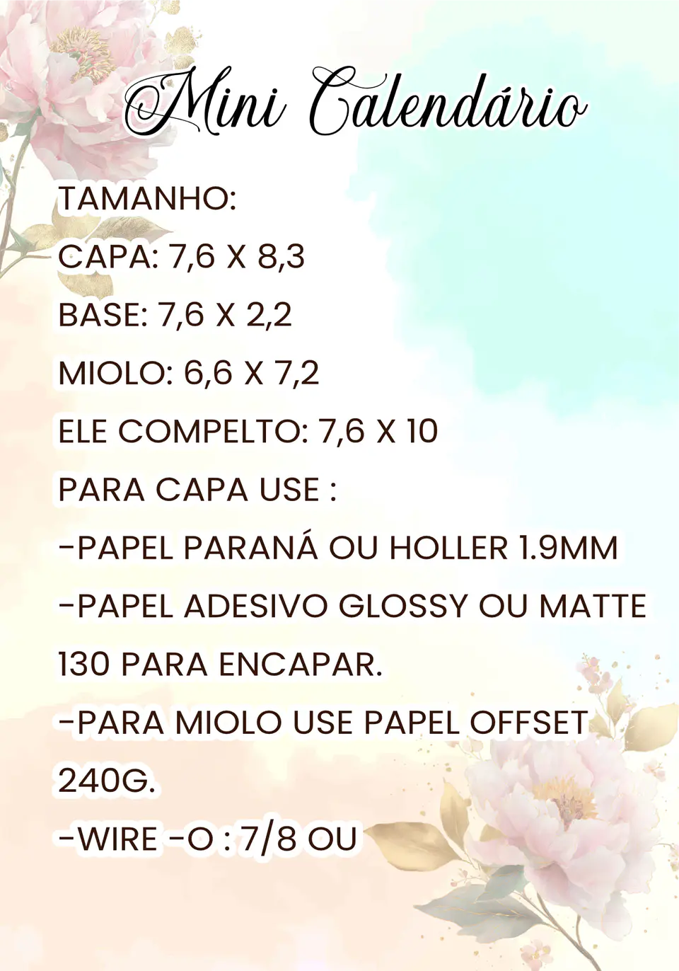 Arquivo Mini Calendario 2
