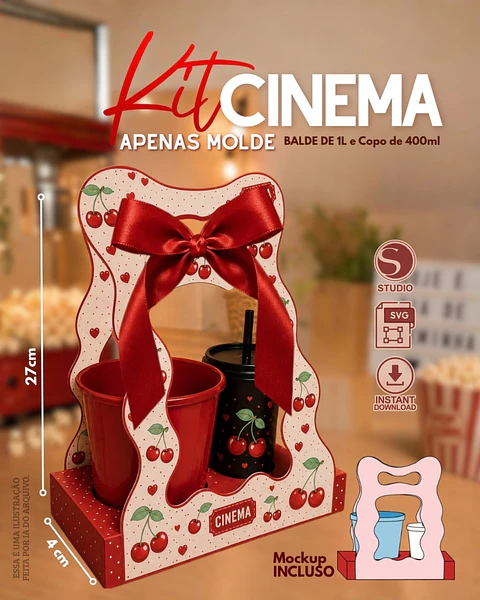 Arquivo de corte Kit Cinema Orgânico