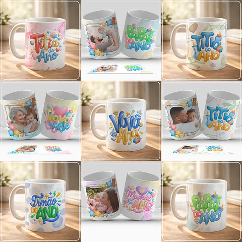 Arquivo Sublimação Caneca Coleção Tem Bebê Chegando