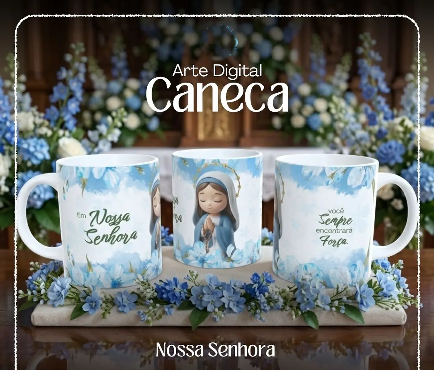 Arquivo Sublimação Caneca Nossa Senhora 1