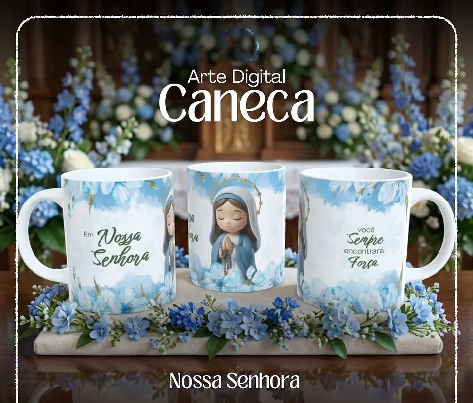 Arquivo Sublimação Caneca Nossa Senhora 1