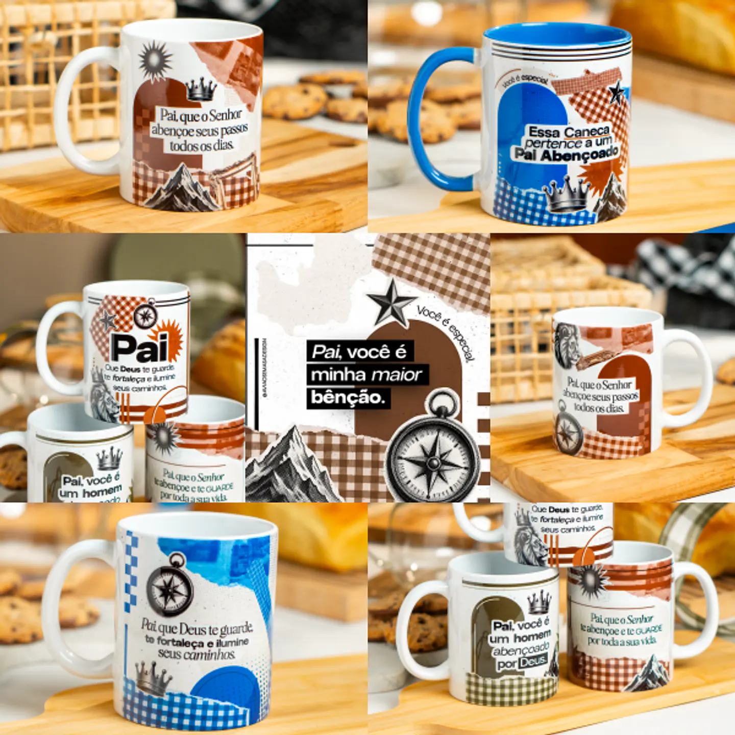 Arquivo Sublimação Caneca Dia Dos Pais-Pai é Bênção  1