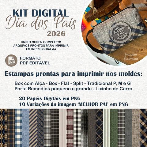 Arquivo Sublimação Estampas Dia dos Pais 2026