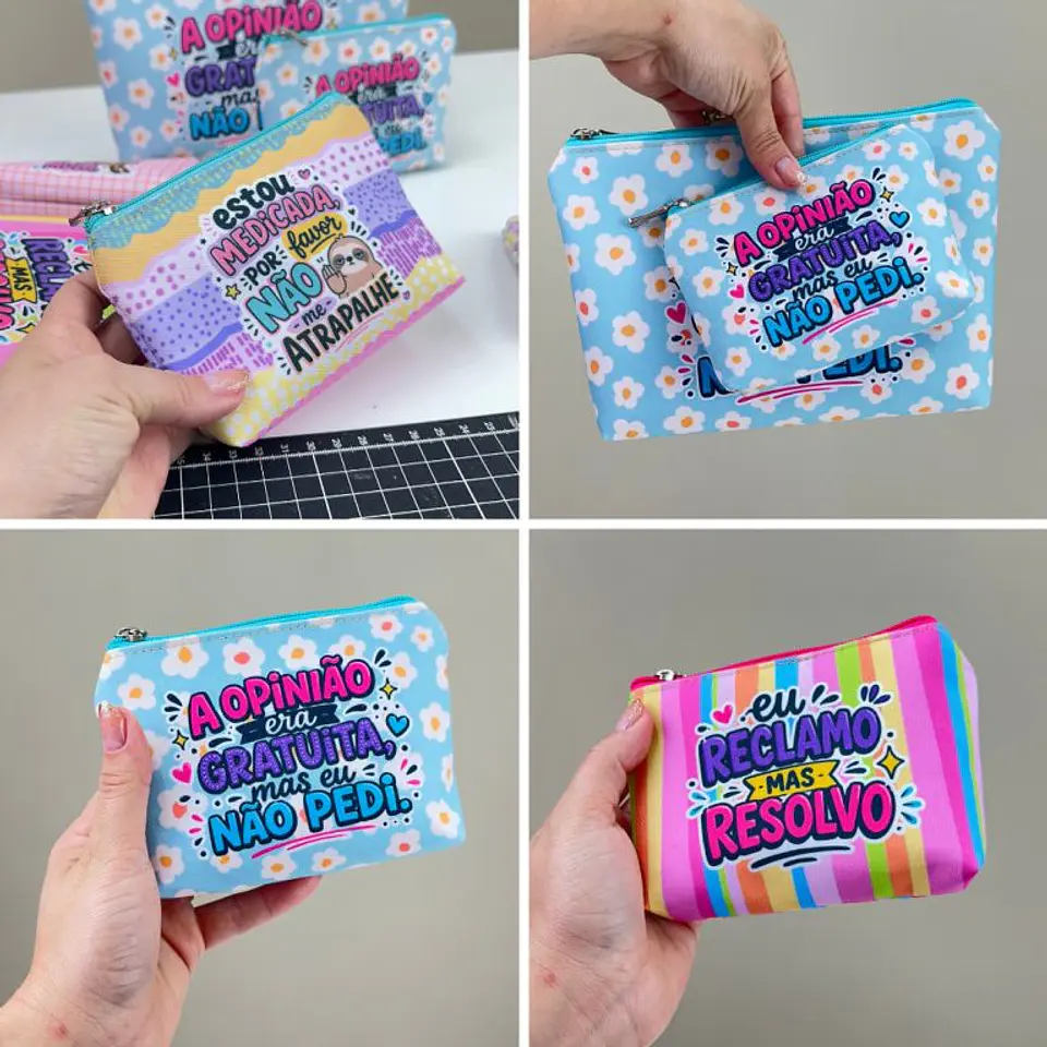 Arquivo Sublimação Necessaire Coleção Divertida 1