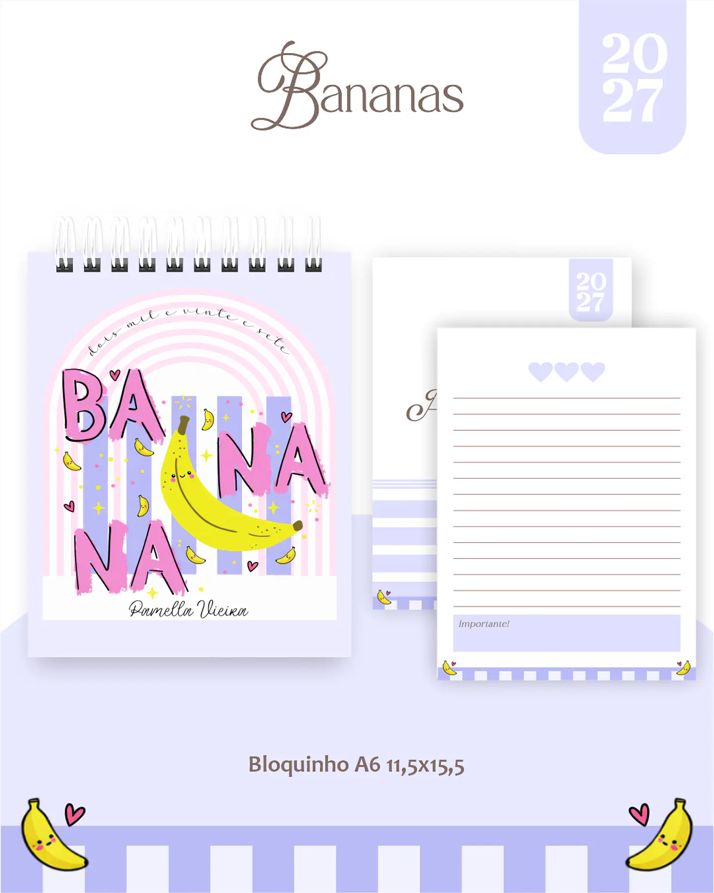 Arquivo Encadernação Bananas Combo 2027 3