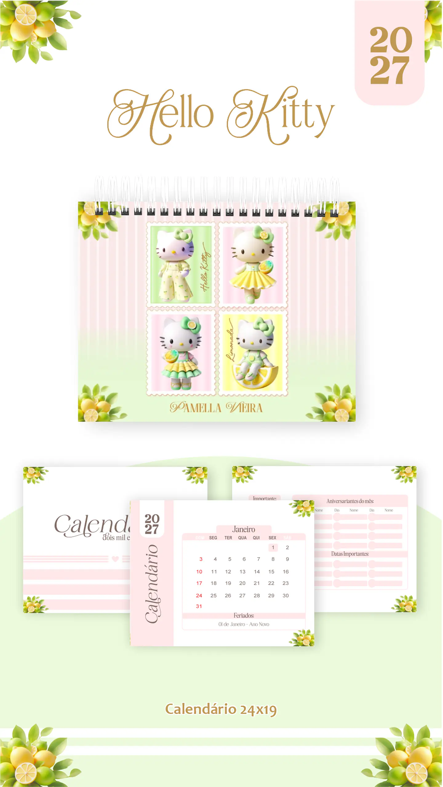 Arquivo Encadernação Hello Kitty Combo 2027 3