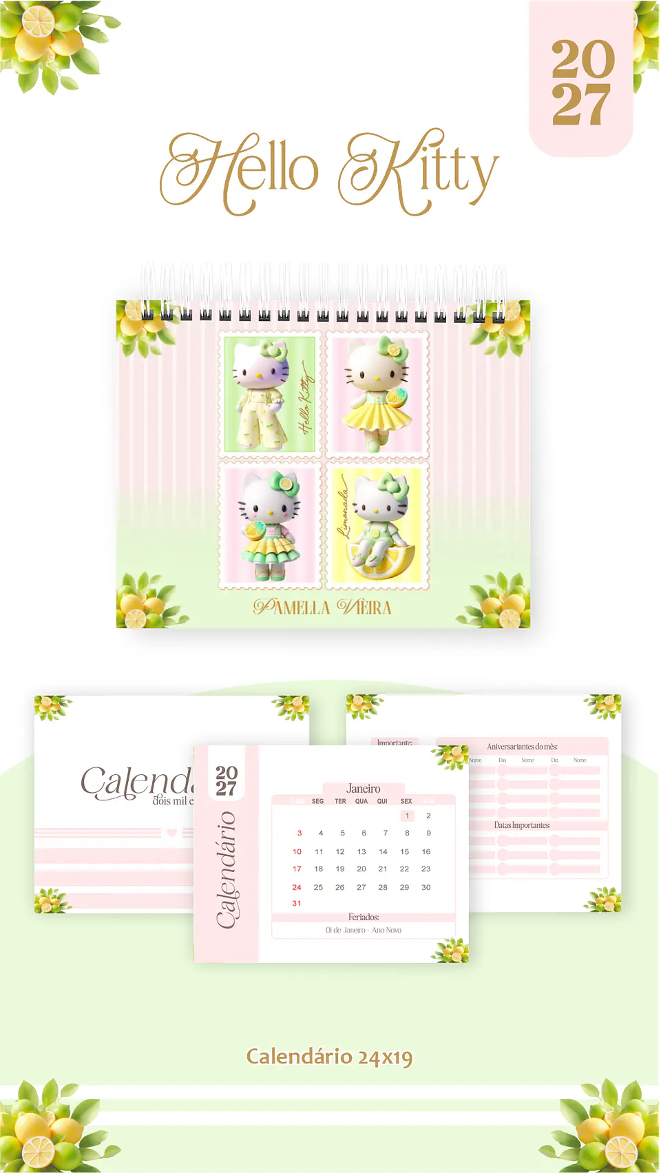 Arquivo Encadernação Hello Kitty Combo 2027 3