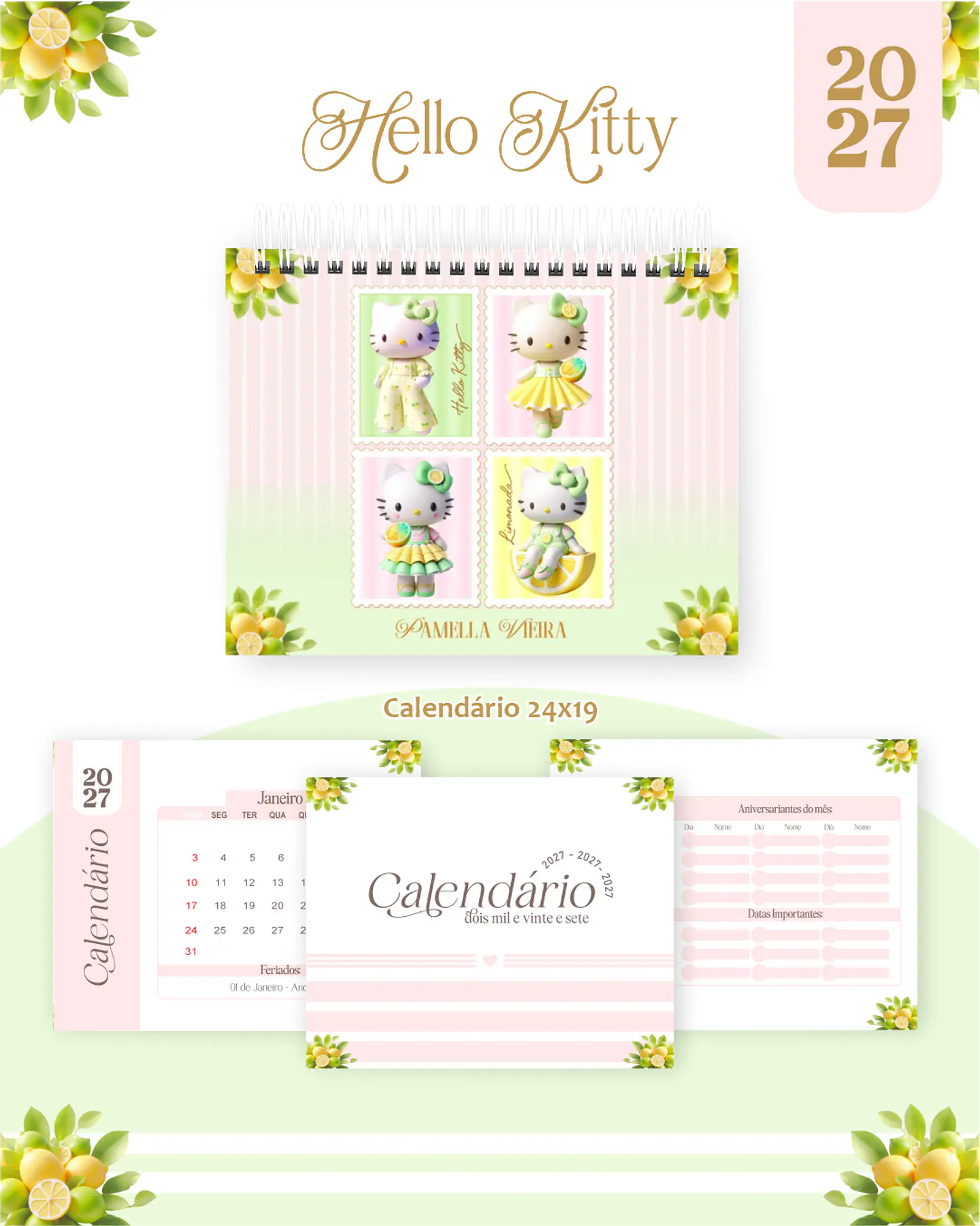 Arquivo Encadernação Hello Kitty Combo 2027 5