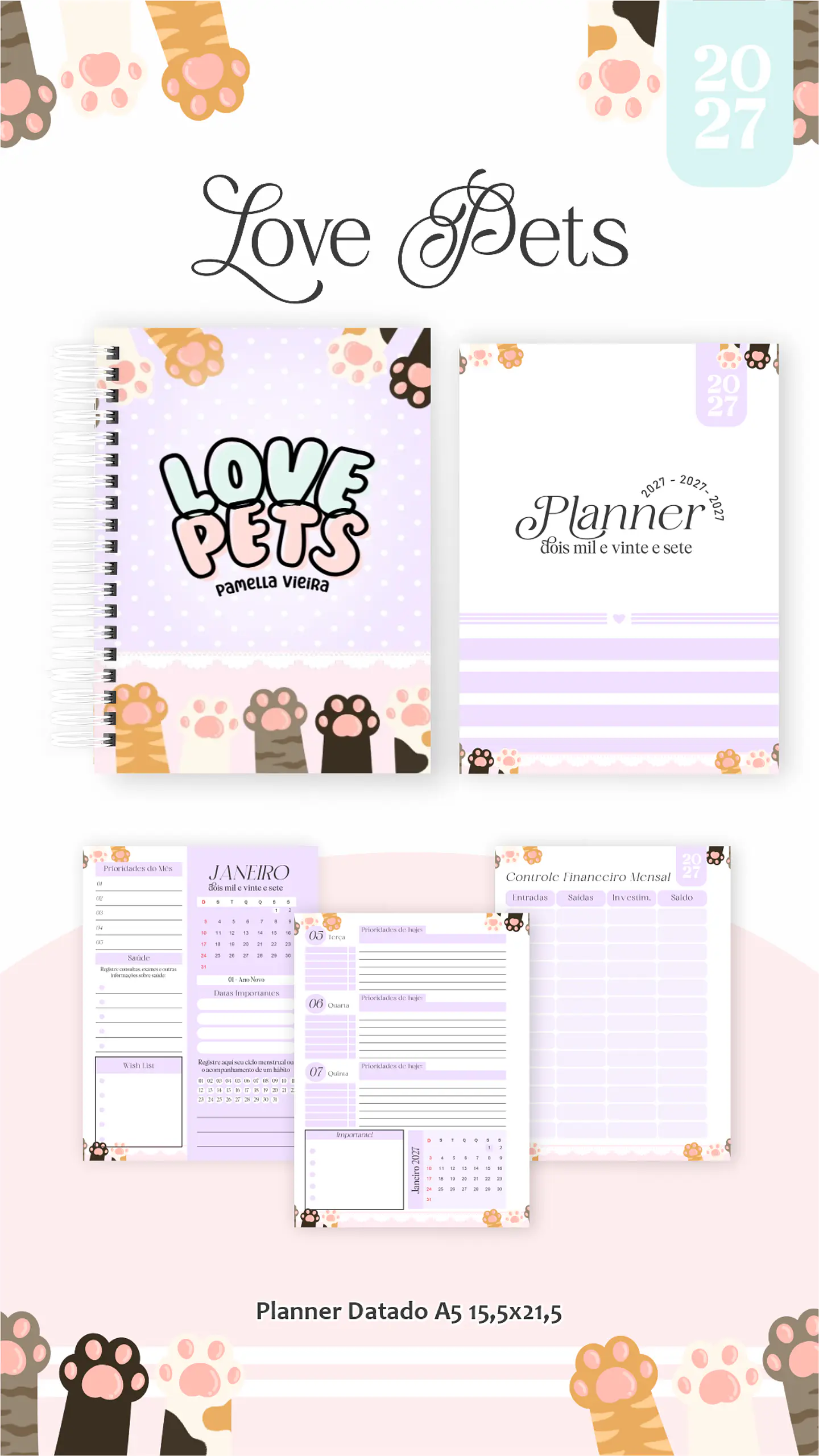 Arquivo Encadernação Love Pets Combo 2027 2