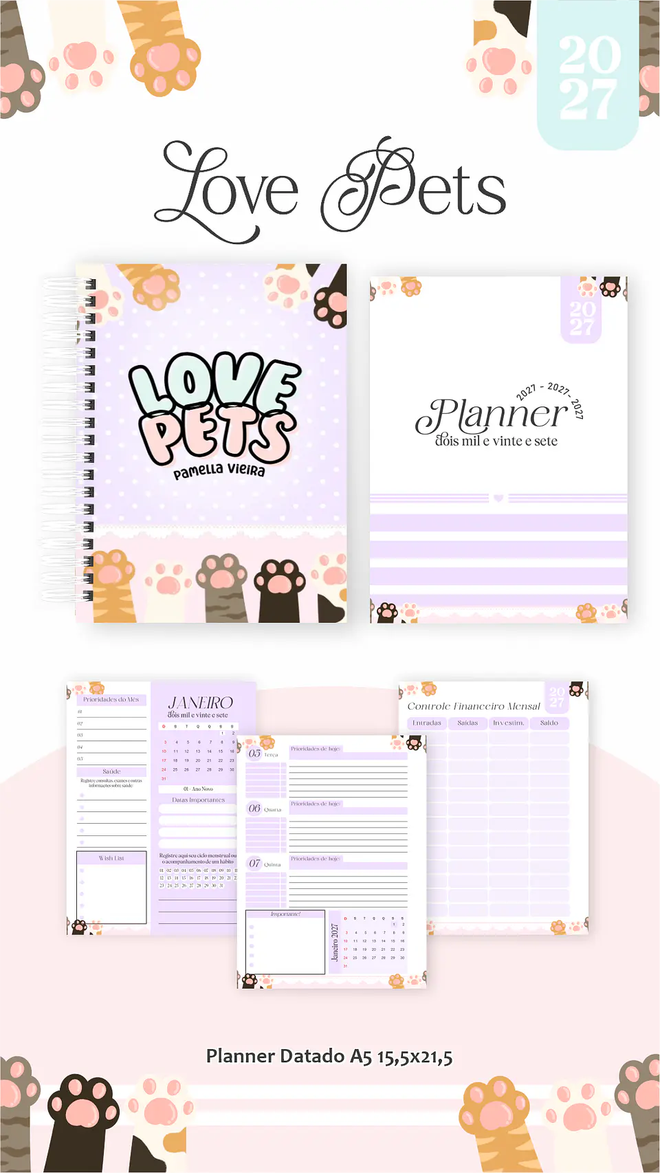Arquivo Encadernação Love Pets Combo 2027 2