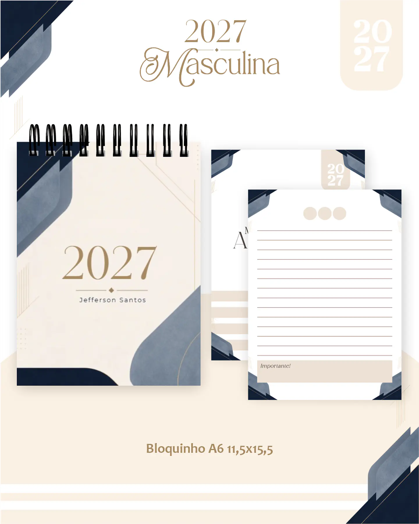 Arquivo Encadernação Masculina Combo 2027 5