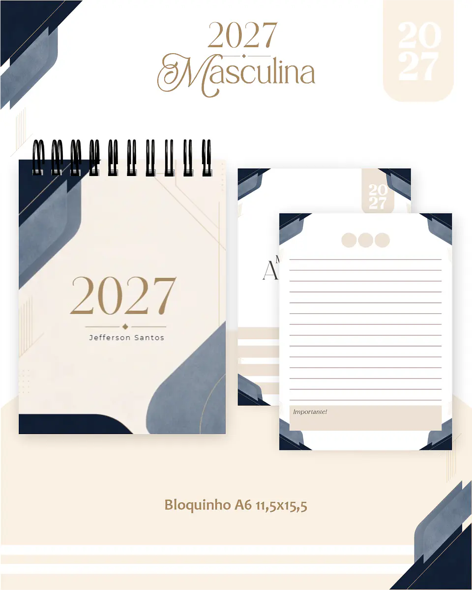 Arquivo Encadernação Masculina Combo 2027 5