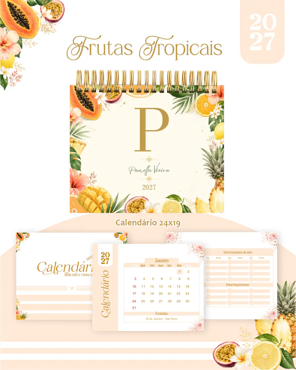 Arquivo Encadernação Frutas Tropicais Combo 2027 4
