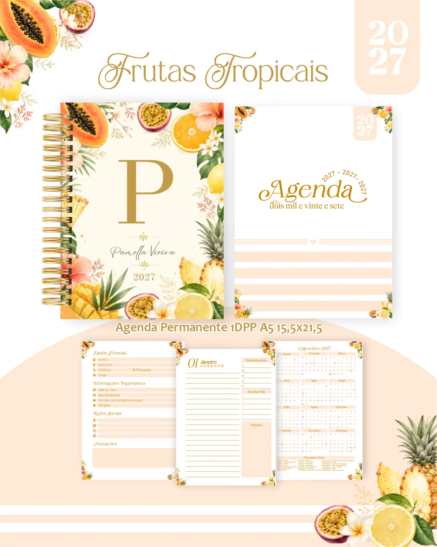 Arquivo Encadernação Frutas Tropicais Combo 2027 5