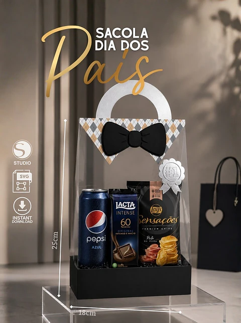 Arquivo Dia dos Pais Sacola Preta