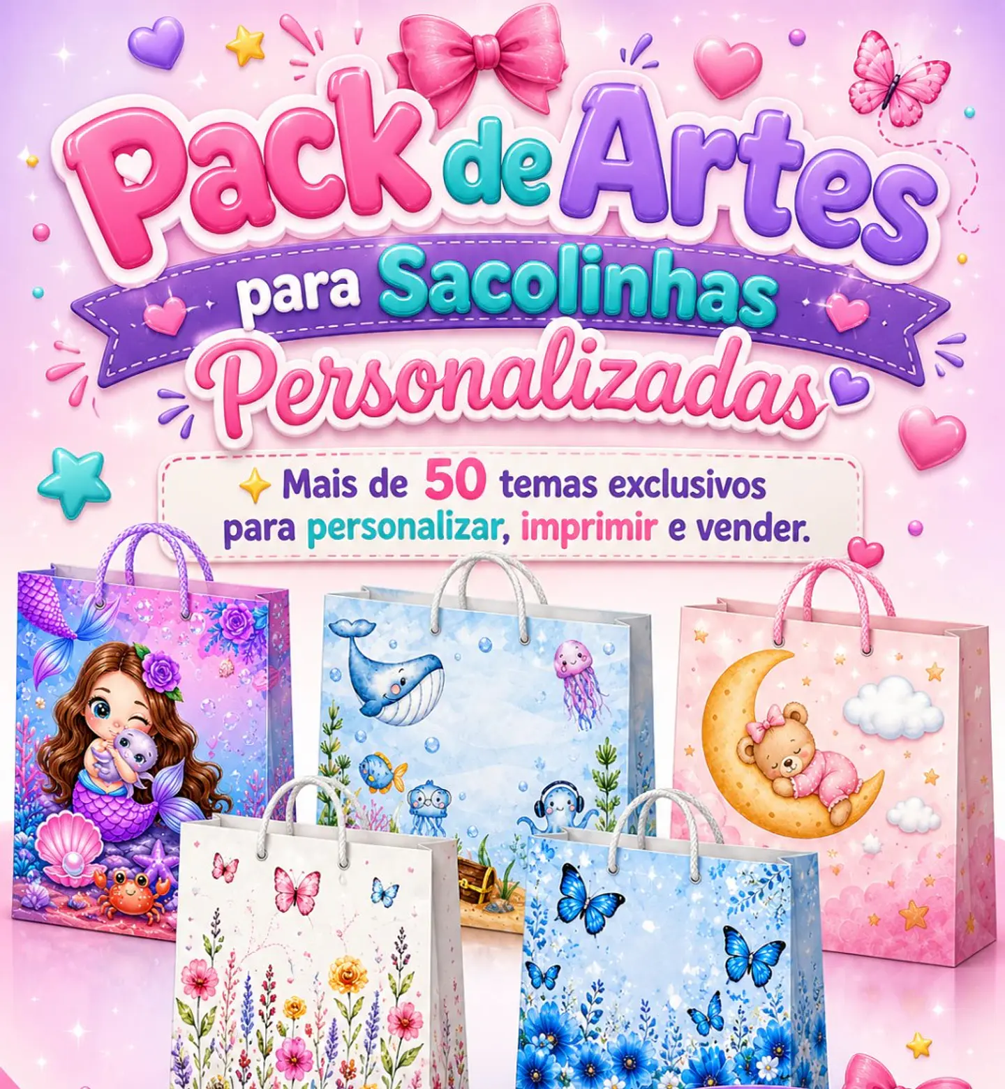 Arquivo de Corte Pack Sacolinhas 1