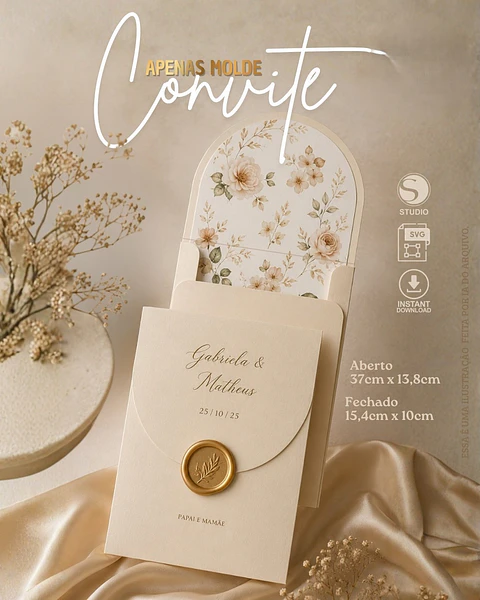 Arquivo de Corte Convite de Casamento