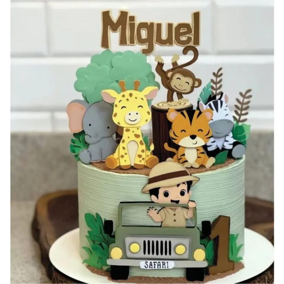 Arquivo Topo de Bolo Safari Mesversário 1