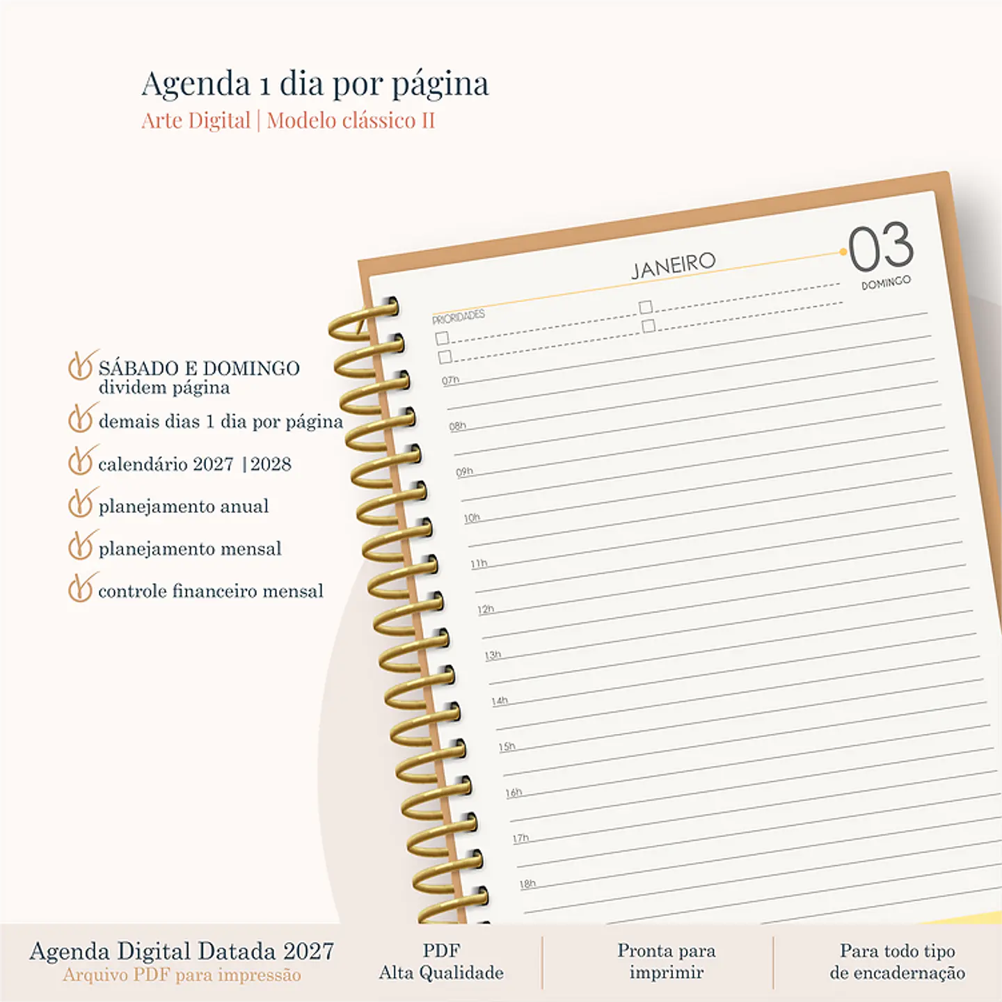 Arquivo Agenda Clássica 2027 Sábado e Domingo em 1 Página 1