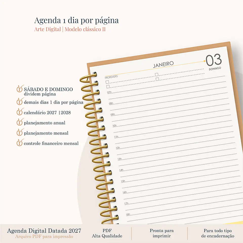Arquivo Agenda Clássica 2027 Sábado e Domingo em 1 Página 1