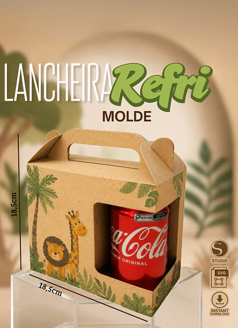 Arquivo De Corte Molde Lancheira Refri