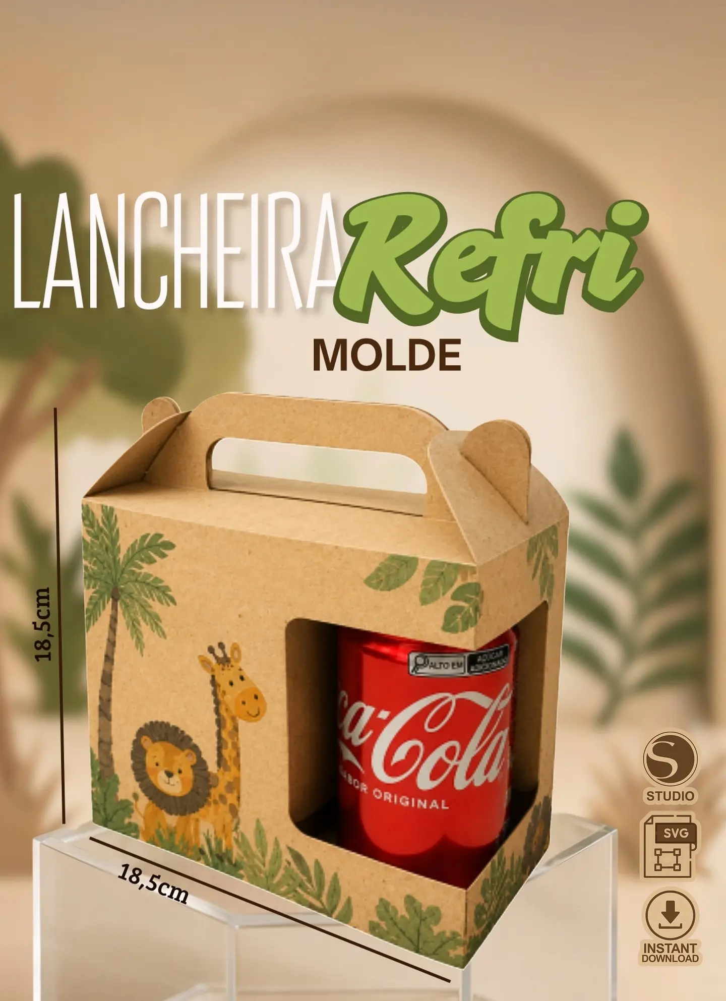 Arquivo De Corte Molde Lancheira Refri 1