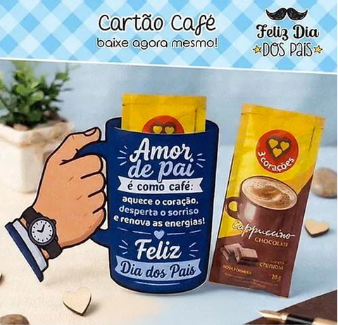 Arquivo Dia dos Pais Cartão Café 
