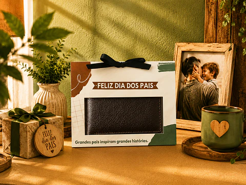 Arquivo Dia dos Pais Embalagem para Porta Cartão ou Carteira